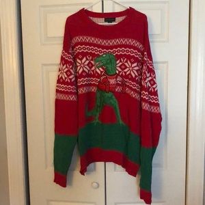 Blizzard Bay Ugly Christmas Sweater T-Rex Hates Sweaters 3XL
